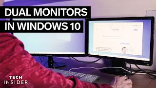 How To Set Up Dual Monitors In Windows 10 2022 [upl. by Ronacin]