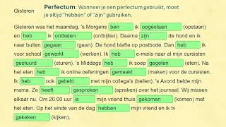 Perfectum  We leren Nederlands  DUTCH [upl. by Sheley326]