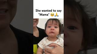 Cute baby wants to say quotMamaquot 🥹🙏 [upl. by Ecyoj]