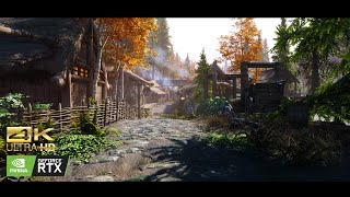 Skyrim Anniversary Editon Ultra Modded Graphics 4k 2021 [upl. by Ihteerp]