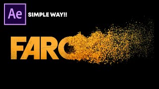 After Effects Tutorial Particles Logo amp Text Animation  Simple Way [upl. by Ahsilrac]