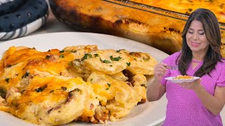 SOUTHWEST SCALLOPED POTATOES WITH DICED HAM amp HATCH GREEN CHILE Creamy Cheesy and So Delicious [upl. by Tama282]