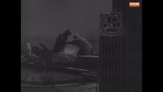 Godzilla Raids Again 55 Enter Anguirus clip  classic Japanese monster movie scenes [upl. by Leftwich257]