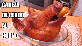 Cabeza de cerdo al horno 😋🐷  Con Ysabel recetas cerdo [upl. by Adiel]