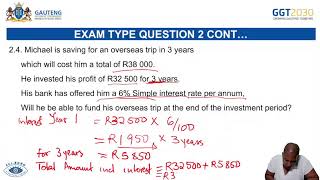 31 OCTOBER 2024 1400  1530 MATHEMATICS LITERACY PAPER 1GRADE 12 [upl. by Ellyn]