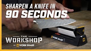 How to Sharpen a Knife in 90 Seconds Quick Easy Knife Sharpening Tutorial [upl. by Atterbury783]