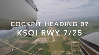 KSQI Landing RWY 18  1970 Cessna Cardinal 177B [upl. by Nwahsirhc]