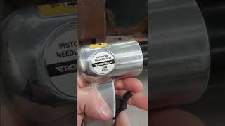 Hydraulic Lift Gate Restoration with the Rockwood Pistol Grip needle scaler [upl. by Andrey]