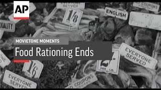 Food Rationing Ends  1954  Movietone Moment  5 Feb 16 [upl. by Xylina431]