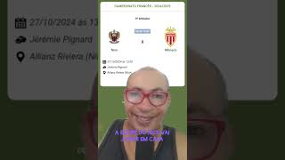 CAMPEONATO FRANCÊS  20242025  RODADA 9°  NICE VS MÔNACO [upl. by Hutton]