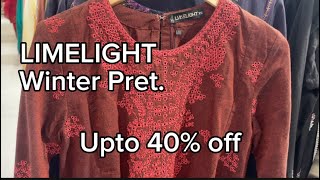 Limelight Winter Pret Collection Sale Upto 40 off  Limelight Sale Today [upl. by Atika]