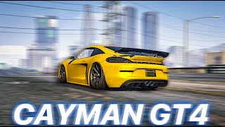 PORSCHE 718 CAYMAN GT4 BUILD  GTA 5 Pfister Growler Customization Los Santos Tuners DLC [upl. by Ateekram]