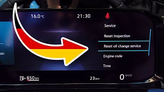 VW Golf MK8 5H reset oil service and inspection reminders [upl. by Sydelle]