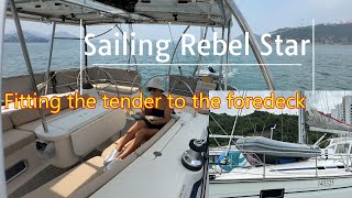 Fitting the tender to the foredeck [upl. by Yniar]