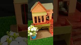 Best Idea to Make a Wonderful Cardboard House crafthouse diy craft cardboardhome diydollhouse [upl. by Sheepshanks]