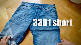 Gstar 3301 3301 Slim Denim Shorts [upl. by Katlaps571]