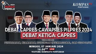 LIVE Debat Capres Anies Prabowo Ganjar di Pilpres 2024 [upl. by Ragen582]