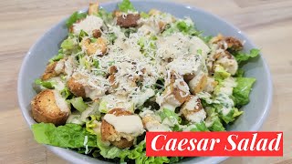 Easy Caesar Salad Recipe  Classic Homemade Dressing [upl. by Skvorak494]