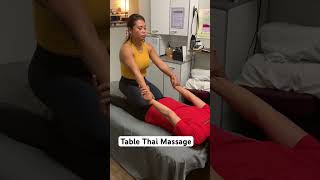 Table Thai Massage for pain relief thaimassage painreliefmassage shortvideo LunasMasahe [upl. by Lahsram]