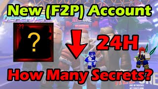 I Spent 24 Hours on a New F2P Account in Update 8 Anime Defenders [upl. by Itraa]