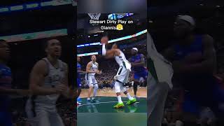 Isiah Stewart Dirty Play in Giannis😤 shorts isiahstewart giannisantetokounmpobnba trending fyp [upl. by Roby]