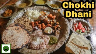 Famous Chokhi Dhani Thali in Jaipur  Best Indian Food [upl. by Cardinal]