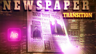 Learn the Newspaper Transition Effect in After Effects aftereffectstutorial [upl. by Albertson]