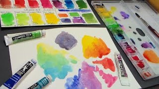 Review Grumbacher Academy Watercolors [upl. by Calendre]