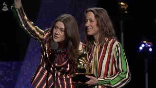 LARKIN POE Wins Best Contemporary Blues Album For BLOOD HARMONY  2024 GRAMMYs Acceptance Speech [upl. by Akinar619]