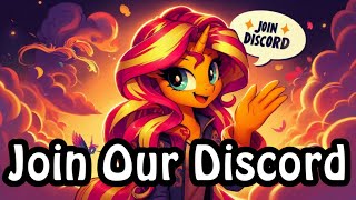 Techno Join Our Discord Equestria Girls My Little Pony AI Fan Song Sunset Shimmer Twilight Sparkle [upl. by Ahsimac]