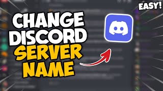 How to Change Your Discord Server Name  Quick Tutorial [upl. by Toulon684]