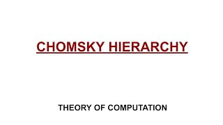 38 Chomsky hierarchy [upl. by Ordnas560]