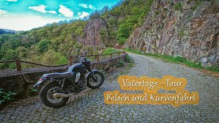 Brixton 250 Felsberg 🧭 VatertagsTour mit Felsen und Kurvenfahrt [upl. by Letnohc225]