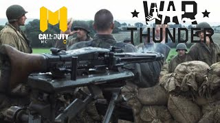 MG42 sound comparison Saving Private Ryan CoDM and War Thunder Mobile [upl. by Idnic]