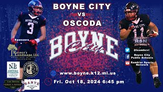 RSN Presents Boyne City vs Oscoda Football 101524 [upl. by Ahsineg]