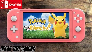 Pokemon Lets Go Pikachu  Nintendo Switch Lite Gameplay [upl. by Ynnub]