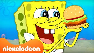 SpongeBobs Best KRABBY PATTY Food Moments  SpongeBob SquarePants  Nickelodeon UK [upl. by Ettevahs418]