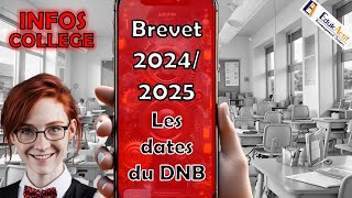 Tu veux savoir les dates du DNB BREVET 2025 dnb2025 dnb collège edukactif epernay [upl. by Arekat]