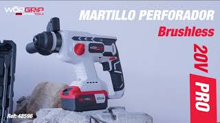 Martillo perforador brushless worgrip 20v batería 40 ah [upl. by Tildie]