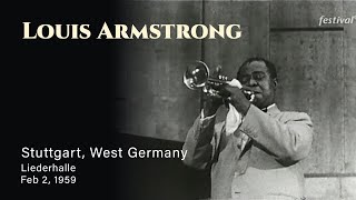 Louis Armstrong  19590215  Stuttgart West Germany  Live Concert Video [upl. by Noivart]