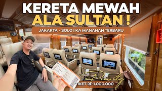 TIKET RP 1000000 DAPAT FASILITAS SEPERTI INI  Naik Kereta Api TERBARU Ka Manahan Jakarta  Solo [upl. by Villada]