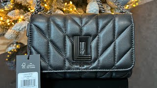 KARL LAGERFELD PARIS Lafayette Quilted Crossbody blackblack [upl. by Ayotac]