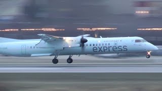 Bombardier Dash 8 Q400 Landing [upl. by Dall]