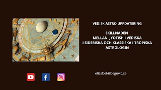 Skillnaden mellan Jyotish I Vediska I Sideriska och den Klassiska I Tropiska I Astrologin [upl. by Anwahs]