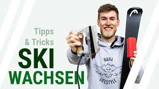 SKI WACHSEN Tutorial  Wie kannst du deine Ski selbst wachsen Tipps und Tricks  22 [upl. by Ylreveb]