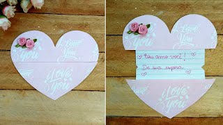 QUICK amp EASY SURPRISE CARD to GIFT the one you LOVEDIY [upl. by Ettesoj]