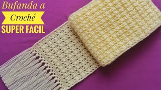 🧣Cómo Tejer Bufanda a CrochéChalina Tejida a crochetEasy Crochet Scarf TutorialTEJE PARA VENDER💰🧣 [upl. by Yzzo83]