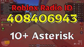 Asterisk Roblox Radio CodesIDs [upl. by Novhaj]