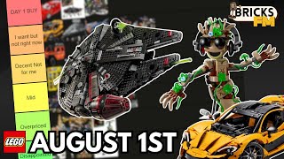 RANKING EVERY LEGO AUGUST 1ST SET Tier List  Star Wars  Marvel  Technic  Batman  and MORE [upl. by Rother]