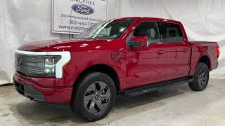 Rapid Red 2022 Ford F150 Lightning Lariat Review and Walkaround [upl. by Fulvia]